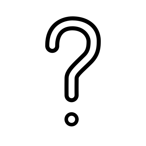 White Question Mark Ornament on OpenMoji