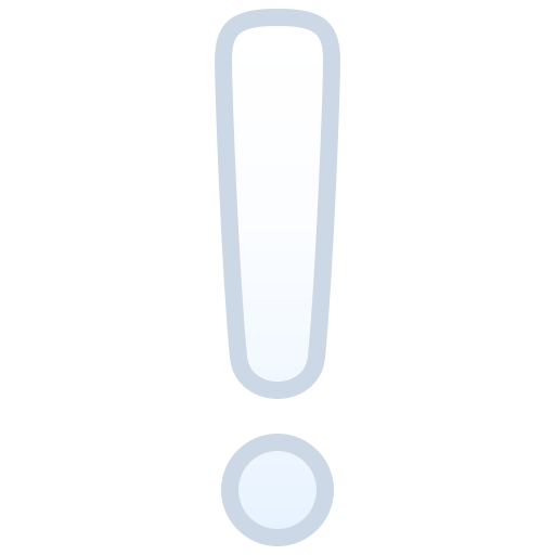 White Exclamation Mark Ornament on JoyPixels