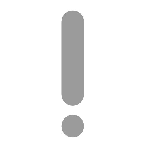 White Exclamation Mark Ornament on Microsoft Fluent