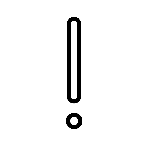 White Exclamation Mark Ornament on OpenMoji