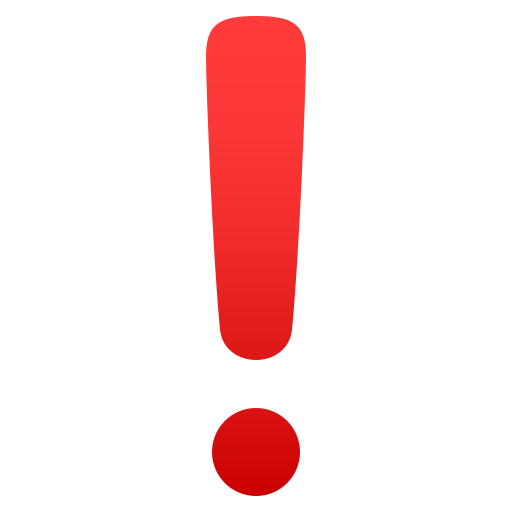 Heavy Exclamation Mark Symbol on JoyPixels