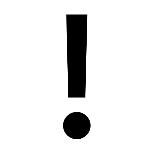 Heavy Exclamation Mark Symbol on Noto Emoji