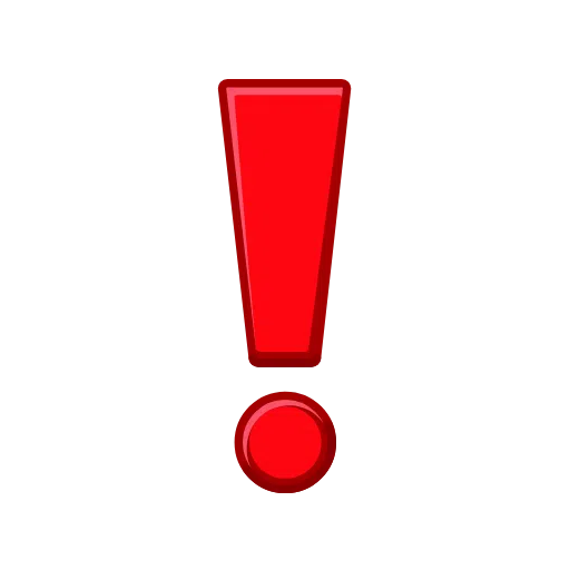 Heavy Exclamation Mark Symbol on Telegram