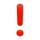 Heavy Exclamation Mark Symbol on WhatsApp