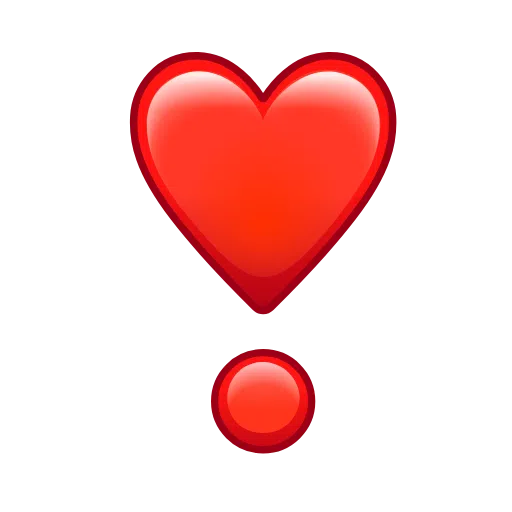 Heart Exclamation on Telegram