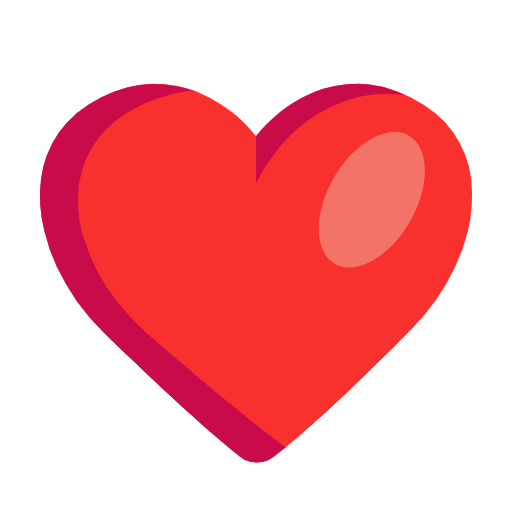 Heavy Black Heart on Microsoft Fluent