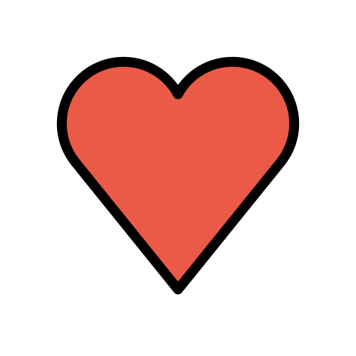 Heavy Black Heart on OpenMoji