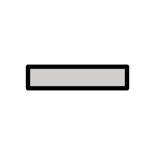 Heavy Minus Sign on OpenMoji
