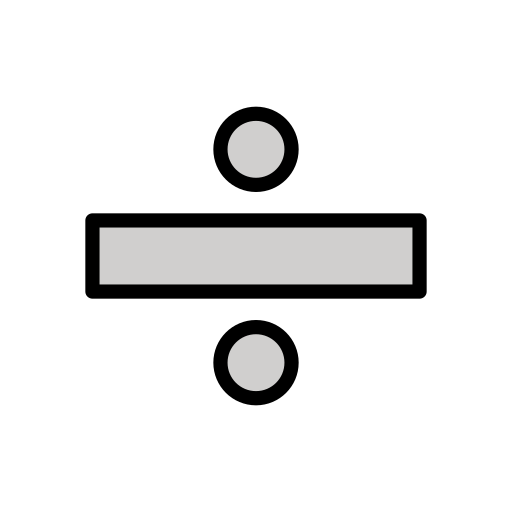 Heavy Division Sign on OpenMoji
