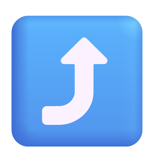 Arrow Pointing Rightwards Then Curving Upwards on Microsoft 3D