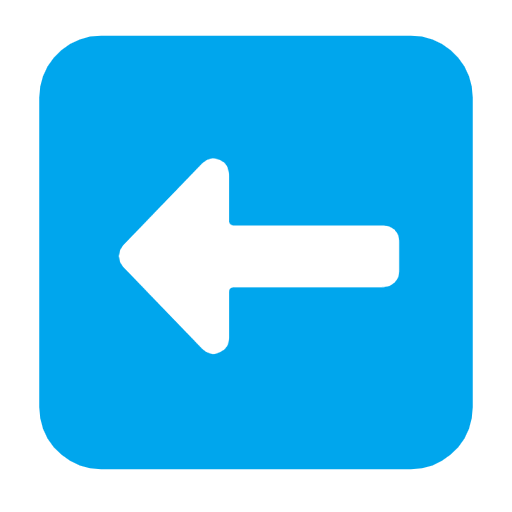 Leftwards Black Arrow on Microsoft Fluent