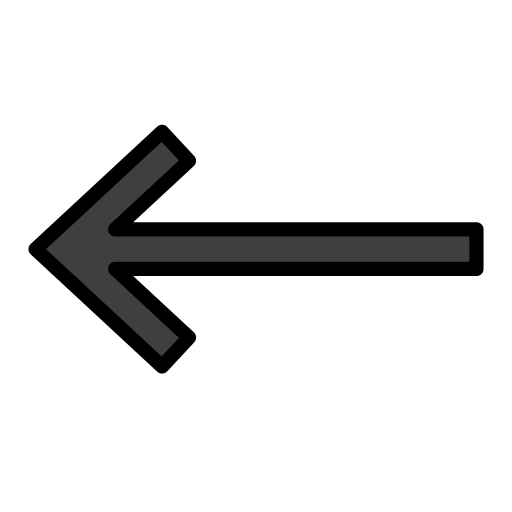 Leftwards Black Arrow on OpenMoji