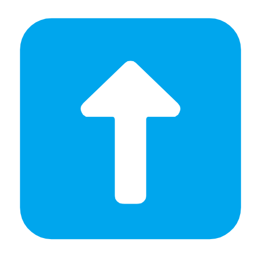 Upwards Black Arrow on Microsoft Fluent