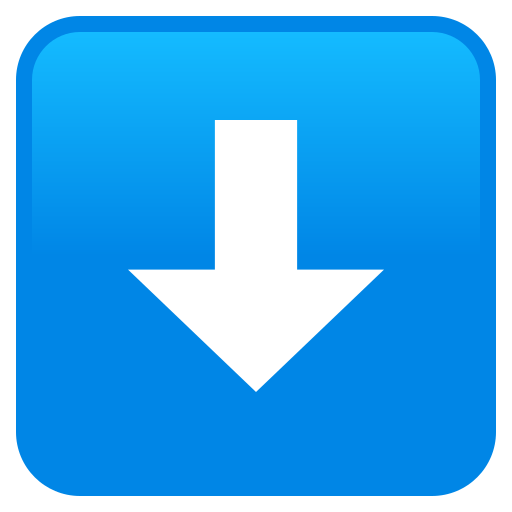 Downwards Black Arrow on JoyPixels