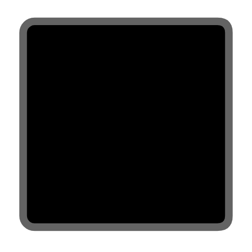 Black Large Square on Microsoft Fluent