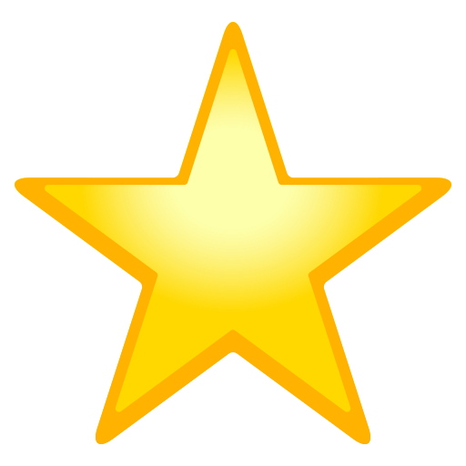 White Medium Star on JoyPixels