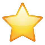 White Medium Star on WhatsApp