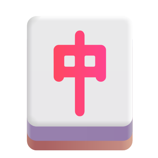 Mahjong Tile Red Dragon on Microsoft 3D