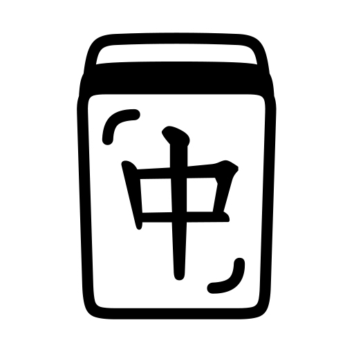 Mahjong Tile Red Dragon on Noto Emoji