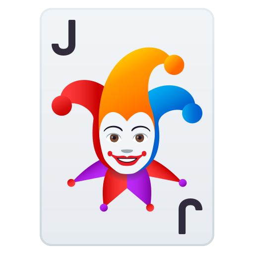 Playing Card Black Joker on JoyPixels