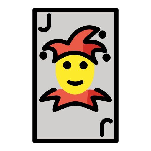 Playing Card Black Joker on OpenMoji