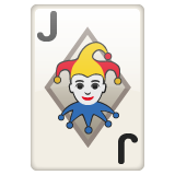 Playing Card Black Joker on WhatsApp