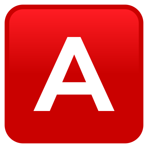 Negative Squared Latin Capital Letter A on JoyPixels