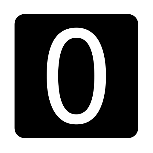 Negative Squared Latin Capital Letter O on Noto Emoji