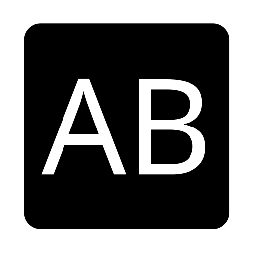 Negative Squared Ab on Noto Emoji