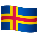 Åland Islands Flag on WhatsApp