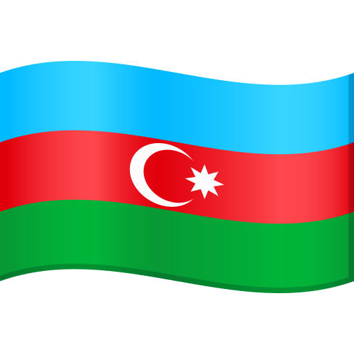 Azerbaijan Flag on JoyPixels