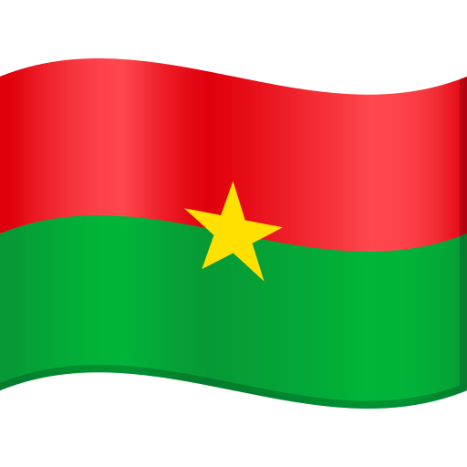 Burkina Faso Flag on JoyPixels