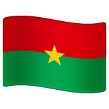 Burkina Faso Flag on WhatsApp