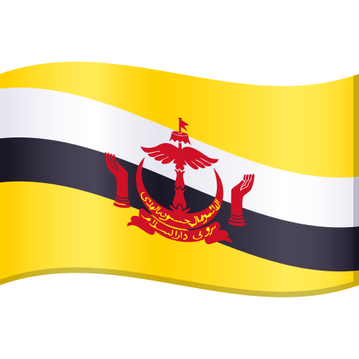 Brunei Flag on JoyPixels