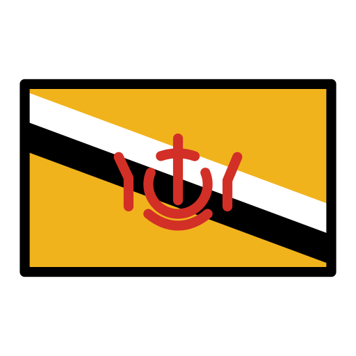 Brunei Flag on OpenMoji