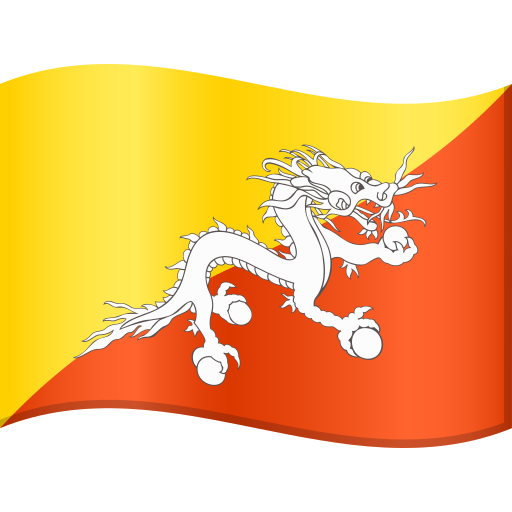 Bhutan Flag on JoyPixels