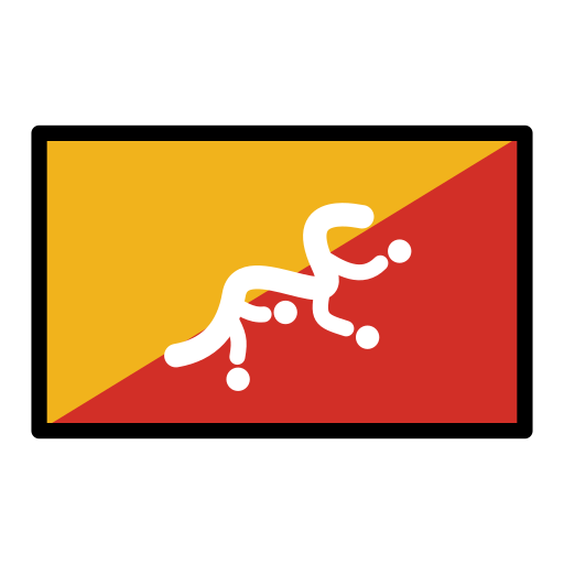 Bhutan Flag on OpenMoji