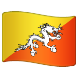 Bhutan Flag on WhatsApp