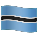 Botswana Flag on WhatsApp