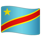 Congo - Kinshasa Flag on WhatsApp