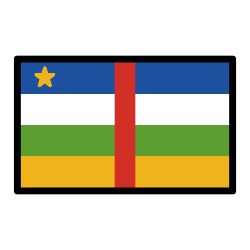 Central African Republic Flag on OpenMoji