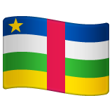 Central African Republic Flag on WhatsApp
