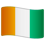 Côte D’ivoire Flag on WhatsApp