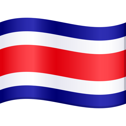 Costa Rica Flag on JoyPixels