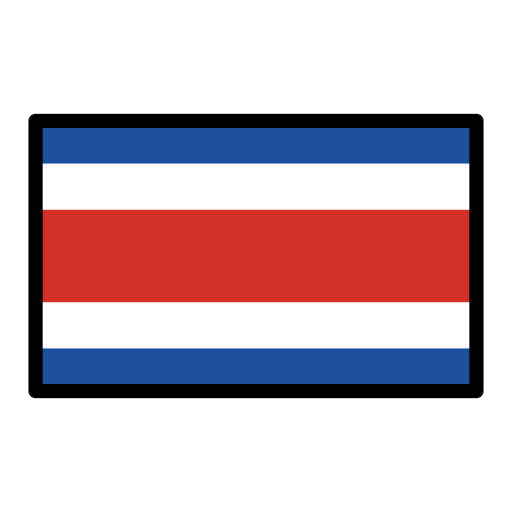 Costa Rica Flag on OpenMoji