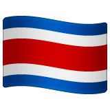 Costa Rica Flag on WhatsApp