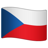 Czechia Flag on WhatsApp