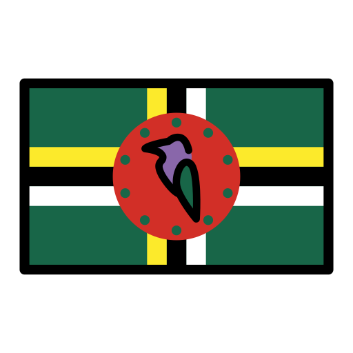 Dominica Flag on OpenMoji