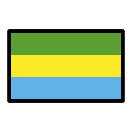 Gabon Flag on OpenMoji