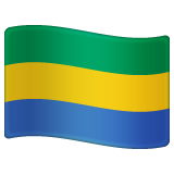 Gabon Flag on WhatsApp